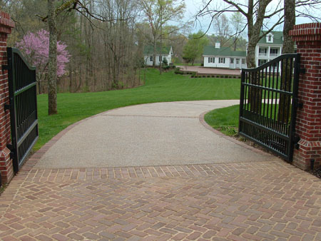 Paver Inlays Concrete